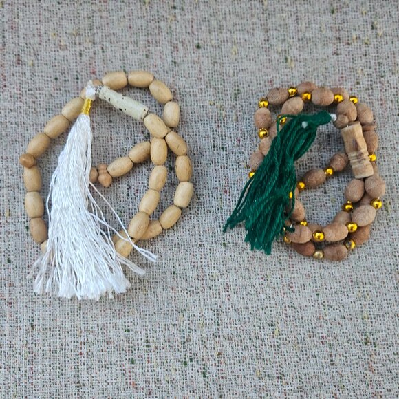 Lot of 2 Prayer Tasbeeh Pray Beads Real Wood Handmade Beads Muslim Tasbeh - Picture 5 of 10